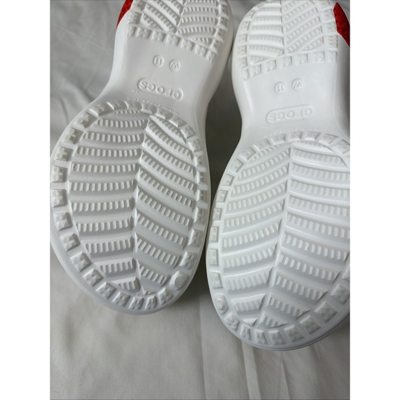 Crocs Bae Fresh Fruits Strawberries Platform White Clogs Wm's NWT DISC womens 11 - Picture 9 of 16
